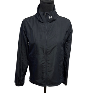 Under Armour Under Armour Small Black Full Zip Loose Fit Lightweight Jacket